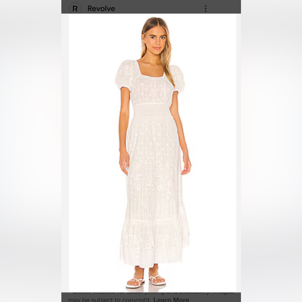 Ivory LoveShack Fancy dress- NWT- but does need to be cleaned-